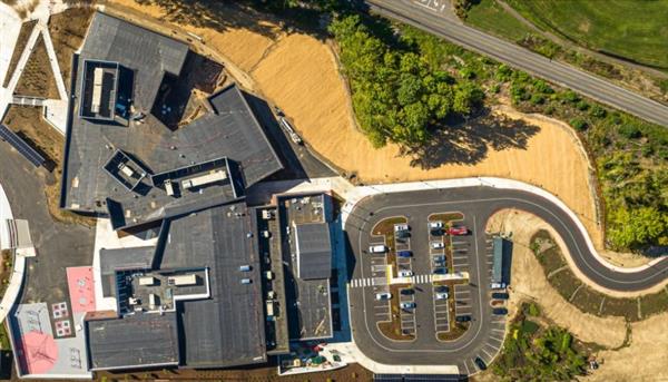 Drone image of site
